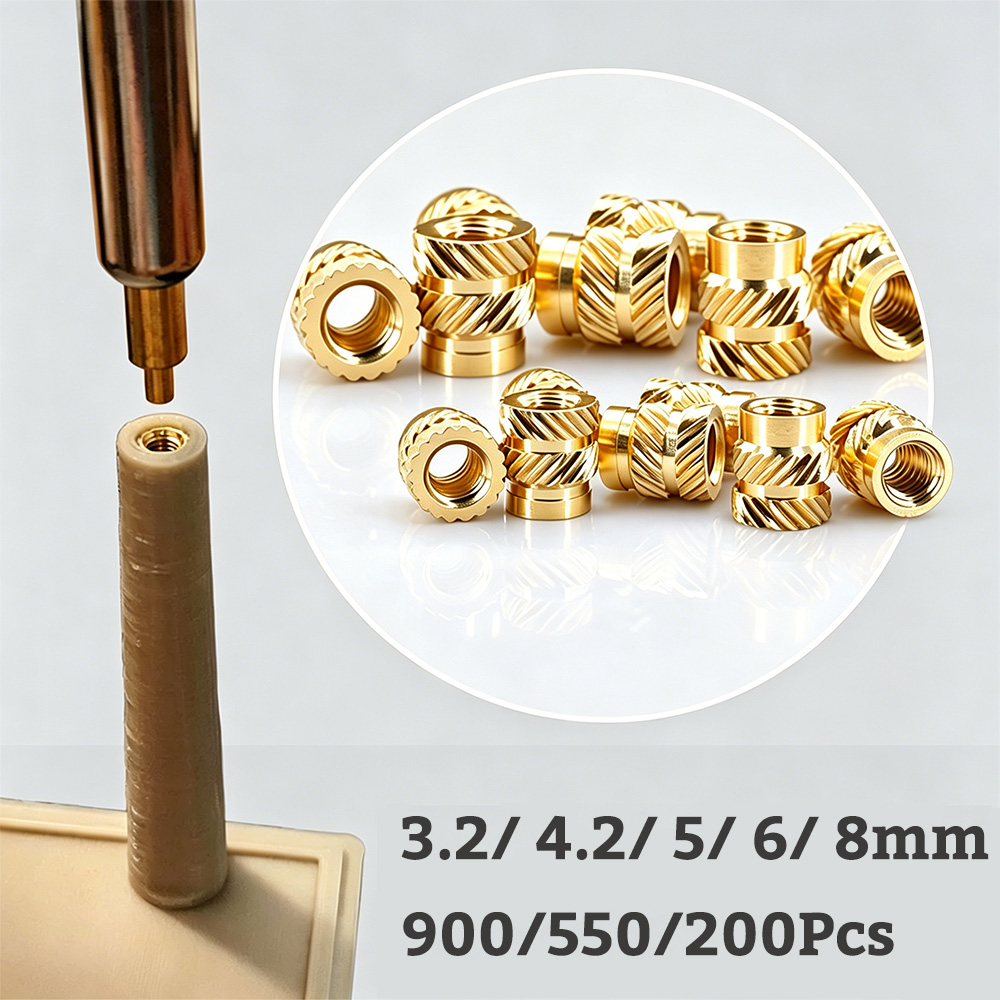 Furniture Hardware Threaded Inserts - Écrous moletés en laiton UNC 1/4-20