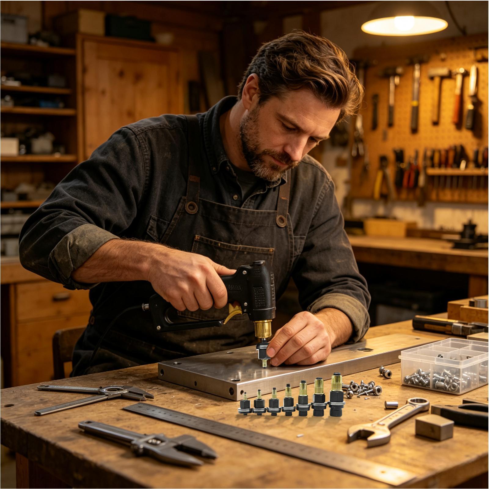Furniture Hardware Threaded Inserts - Kit d'outils pour écrous à insérer,