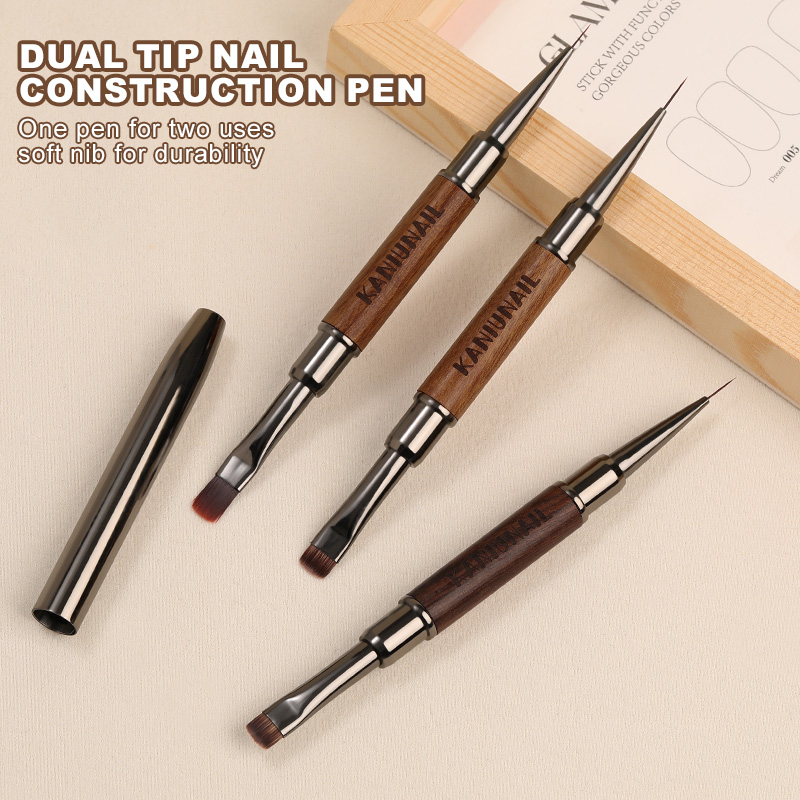 Furniture Hardware Nails - Brosse à ongles double extrémité, manche