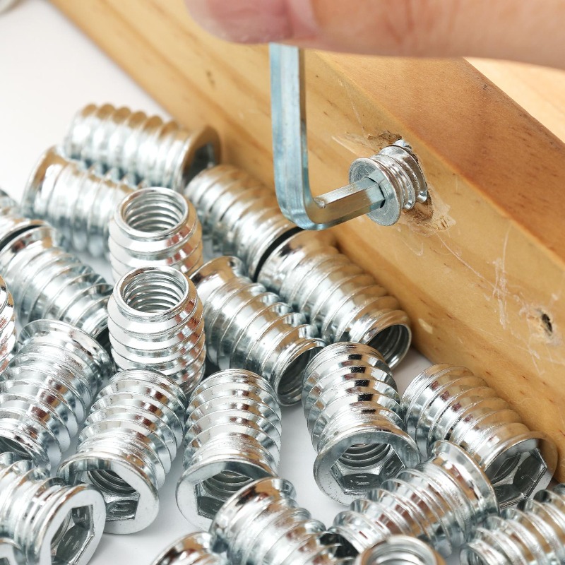 Inserts filetés 10/50x, écrous - Furniture Hardware Threaded Inserts avis et prix