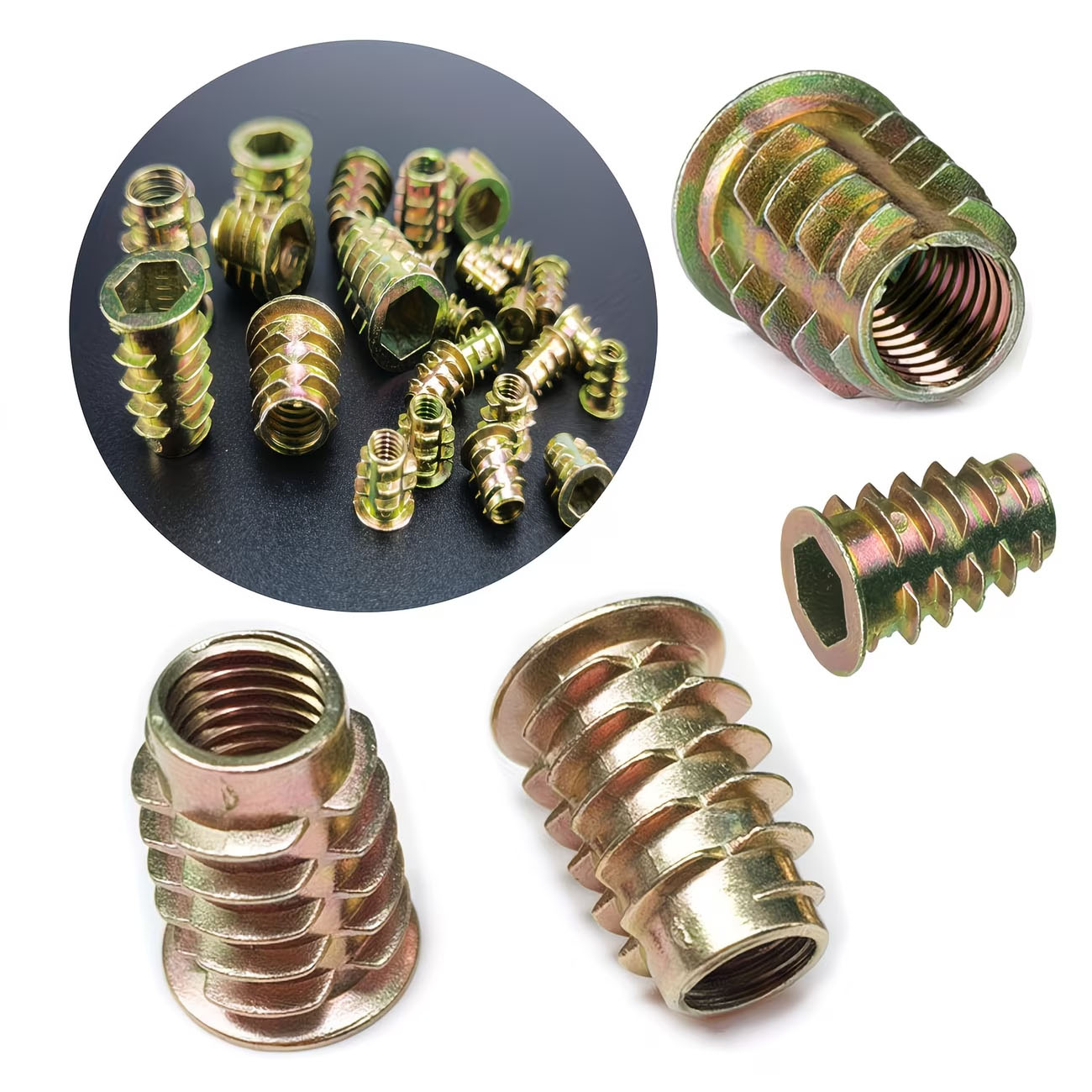 Kit d'inserts filetés M4/M5/M6 - Furniture Hardware Threaded Inserts avis et prix