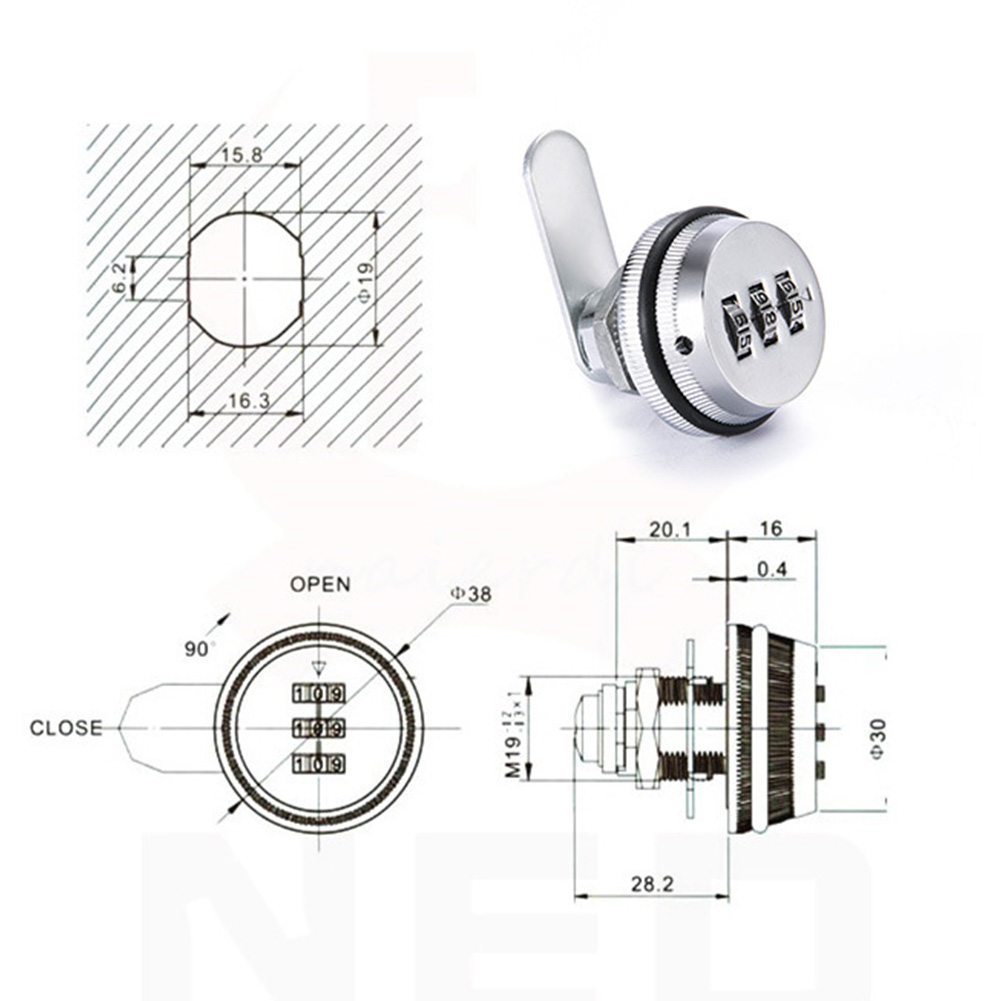 Serrure à combinaison à 3 chif - Furniture Hardware Fittings avis et prix