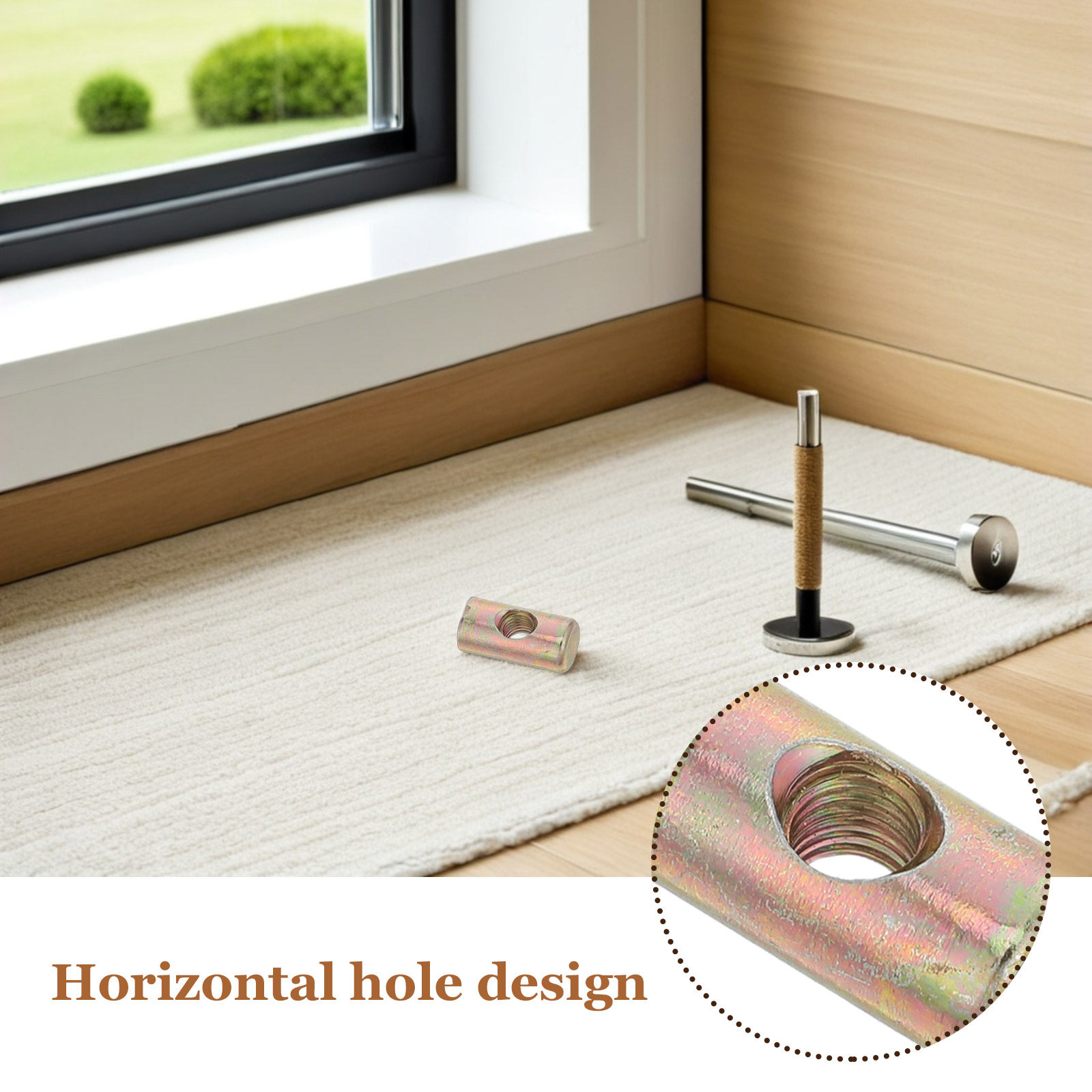 100 pièces d'écrous de montage - Furniture Hardware Threaded Inserts avis et prix