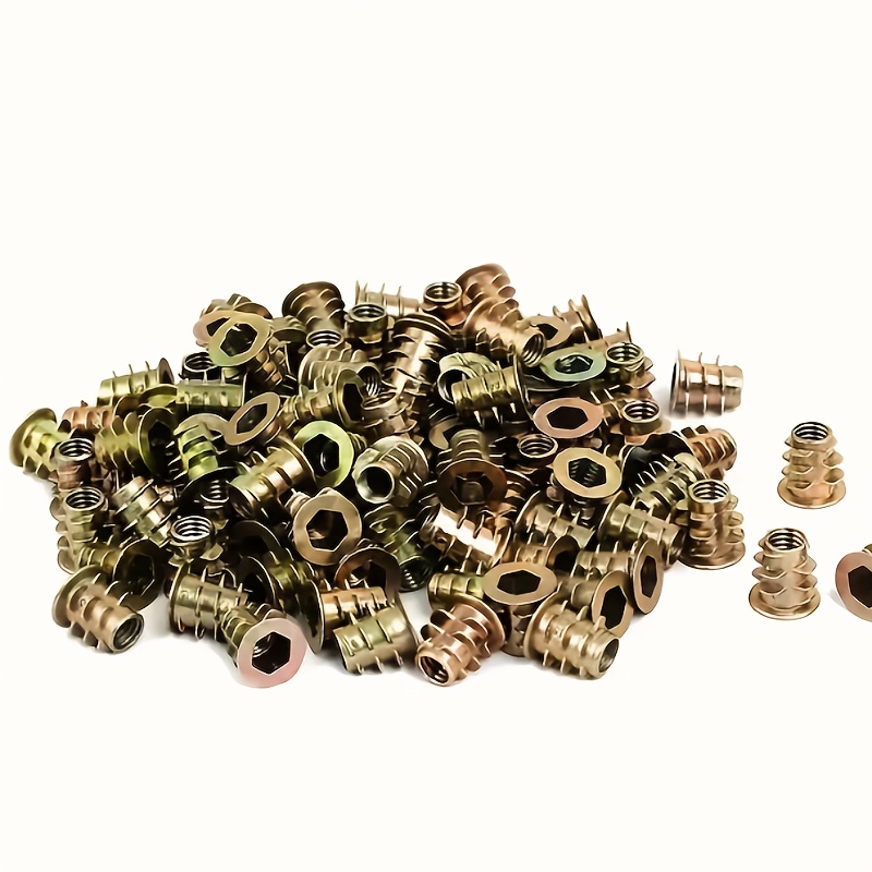 100 pièces d'inserts filetés e - Furniture Hardware Threaded Inserts avis et prix